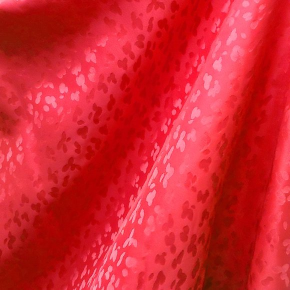 Vintage Red 1980s 100% Silk Skirt - Picture 3 of 4